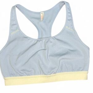 FP Movement Good Karma Racerback Sports Bra
Light Blue & Butter Yellow Sz S